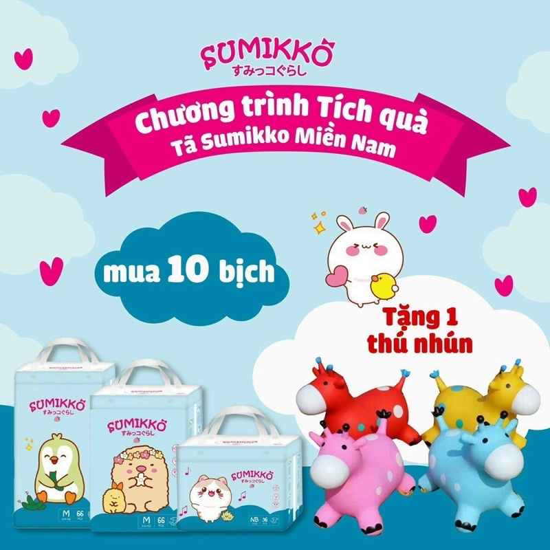 Tã nội địa nhật SUMIKKO FULL SIZE KÈM QUÀ TẶNG