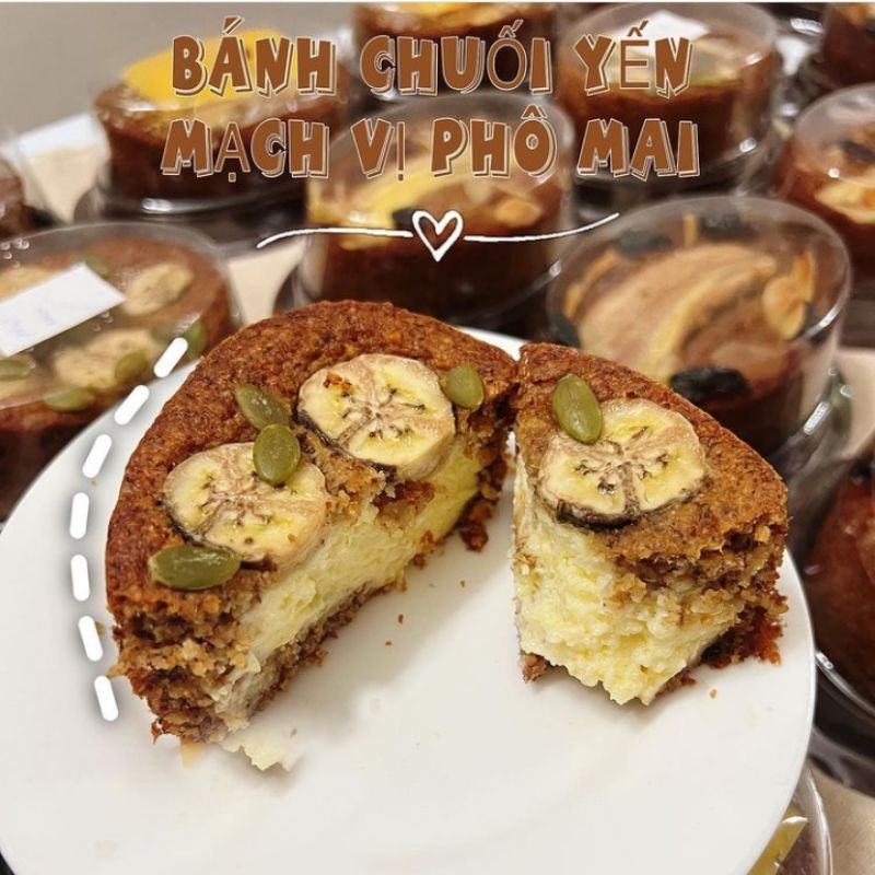 Bánh chuối yến mạch 3 vị