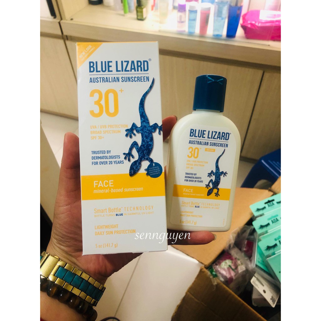 Blue Lizard Australian Sunscreen, Face, SPF 30+ (Made in Usa, 141.7g)