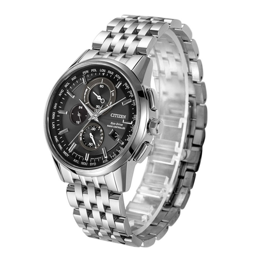 Đồng Hồ Nam Citizen Đa Chức Năng Dây Thép Không Gỉ AT8110-61E - Mặt Đen (Sapphire)