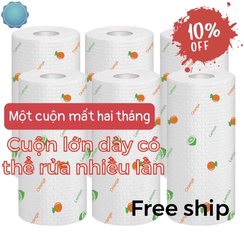 Cuộn giấy lau đa năng nhà bếp Đa Năng dày lên 038