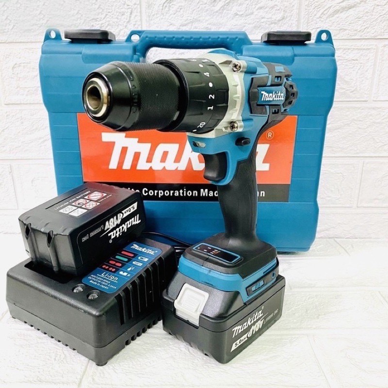 máy khoan không than makita 118v đầu autolook 13mm.bắt vít,tôn,khoang