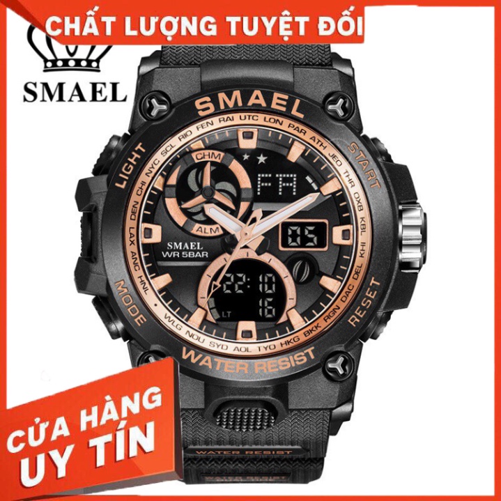 Đồng Hồ Điện Tử Thể Thao Nam Chính Hãng SMAEL 1545C Cao Cấp Phiên Bản Sport Đẹp Giá Rẻ Chống Nước Cực Tốt - Hàng nhập kh
