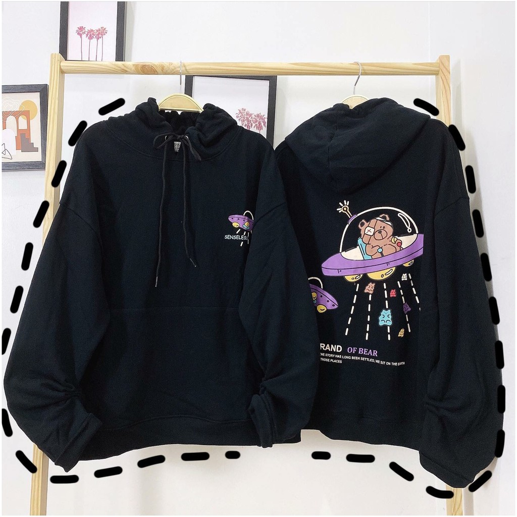 Áo HOODIE Nỉ Bông GẤU PHI HÀNH GIA Form Rộng Ulzzang (Ảnh Thật) | BigBuy360 - bigbuy360.vn
