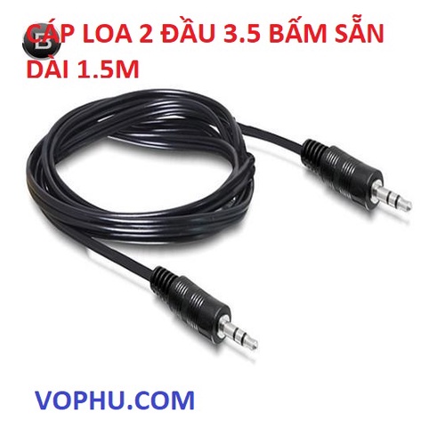 Dây loa âm thanh 2 đầu tròn 3.5 - 3.5mm to 3.5mm 0.8m - 5m