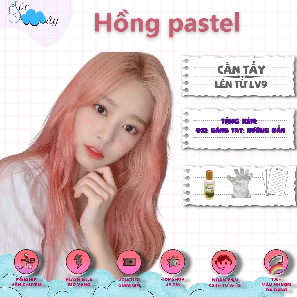 Thuốc nhuộm tóc HỒNG PASTEL