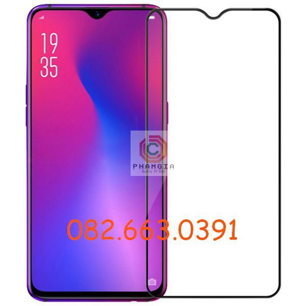 Kính cường lực Oppo A5S full màn hình 9H bền chuẩn