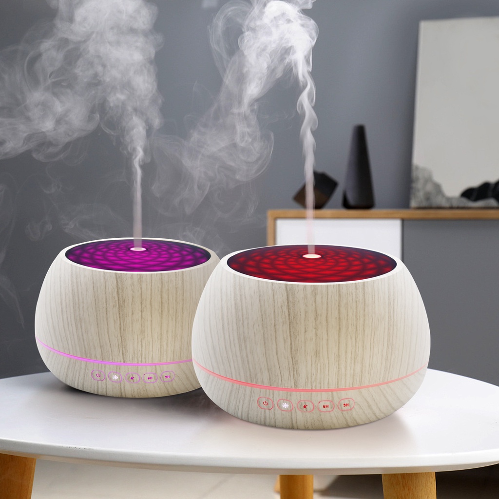 Máy Xông Tinh Dầu Trụ tròn 1000ml Có Tích Hợp LOA BLUETOOTH Tiện lợi, Phun sương khuếch tán tinh dầu giúp thư giãn thần