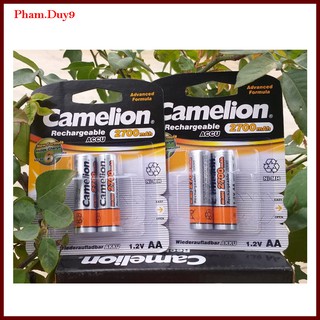Pin sạc aa camelion 2700mah vỉ 2 viên