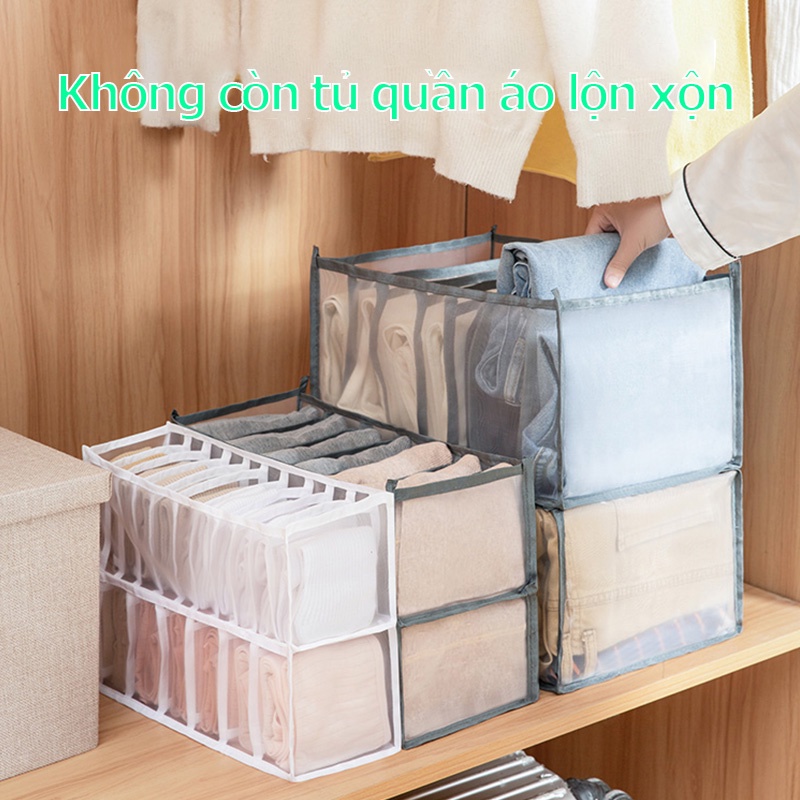 6/7/9/11ngăn Hộp đựng đồ lót áo ngực, Hộp ngăn kéo đựng đồ, Hộp đựng đồ lót bít tất, Hộp đựng áo phông quần jean, Hộp ngăn quần jean, Hộp đựng quần áo