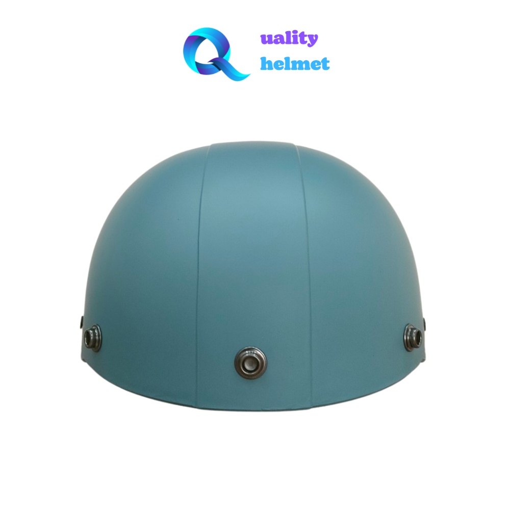 Mũ bảo hiểm nón sơn nửa đầu 1/2 cao cấp màu xanh có lỗ thông gió hàng chính hãng