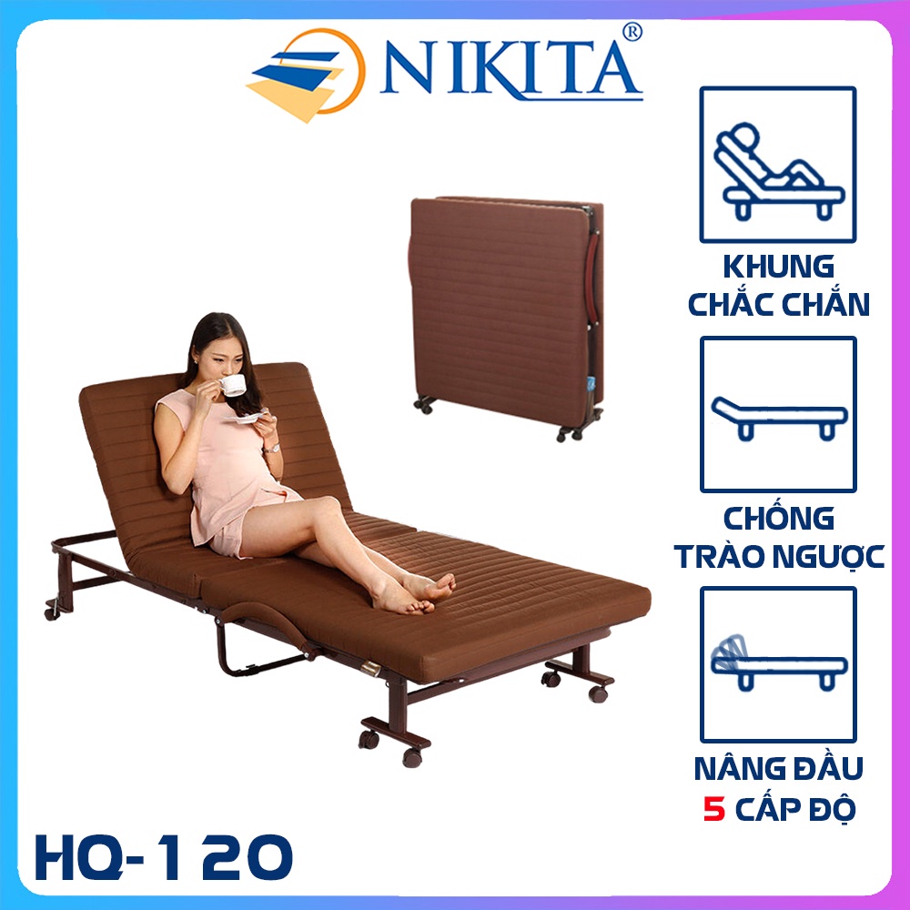 Giường xếp - gấp gọn đa năng HQ120 chính hãng NIKITA