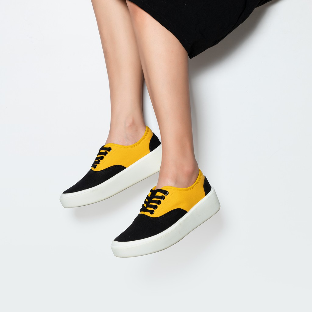 Giày Sneaker Nam/Nữ Dincox D23 Black/Yellow