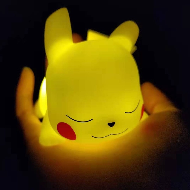 Đèn ngủ thiết kế hình Pikachu sáng tạo có hộp đựng làm quà tặng sinh nhật dành cho bạn gái