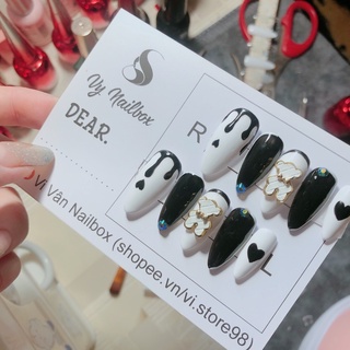 Nail box gấu trắng xinh