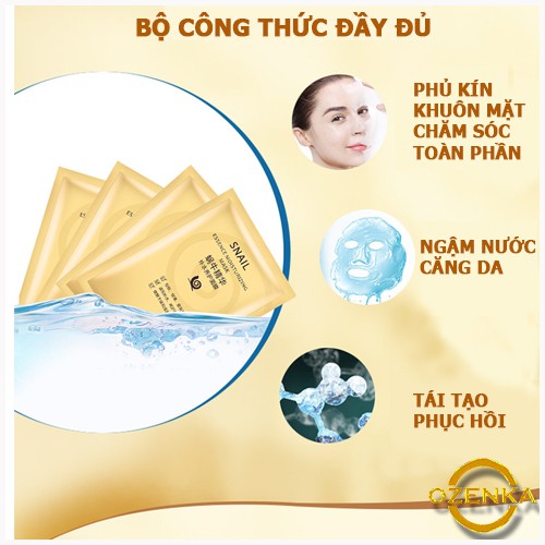 Mặt nạ dưỡng da cấp ẩm snail gold nội địa Trung Quốc NAMA 031.