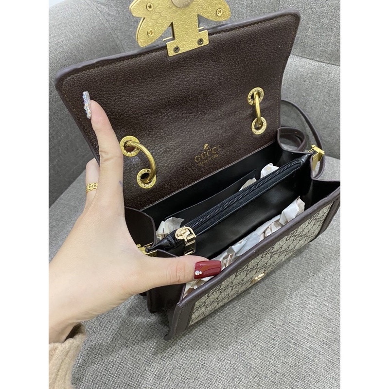 Túi Xách Nữ Khoá Ong, Túi Đeo Chéo Đeo Vai Hoạ Tiết G.C