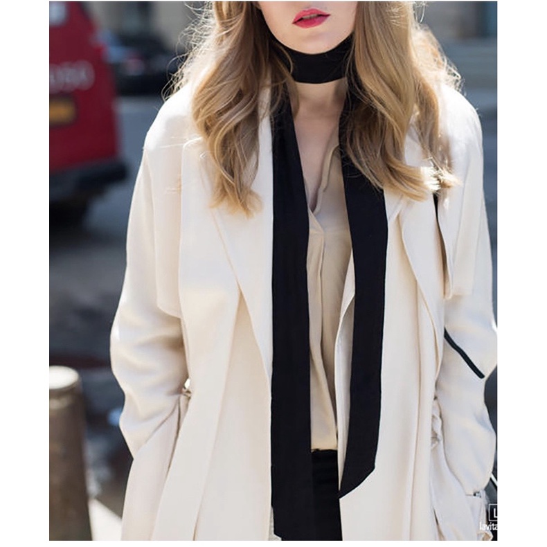 Khăn lụa tổng hợp bản vát dài nhiều màu