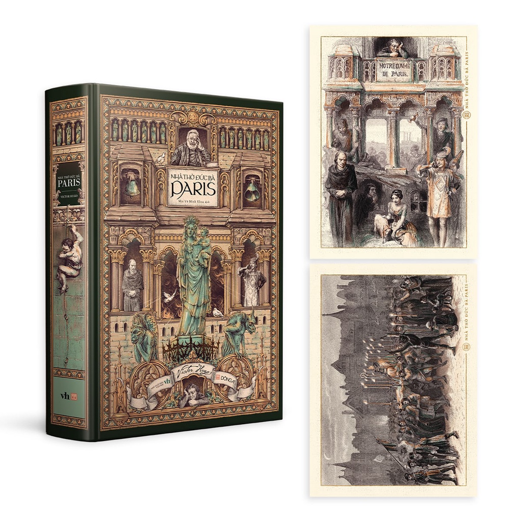 Sách - Nhà thờ Đức Bà Paris (tặng 02 postcards) - Bìa cứng