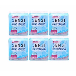 Combo 6 bọc băng vệ sinh DIANA SENSI COOL MÁT LẠNH