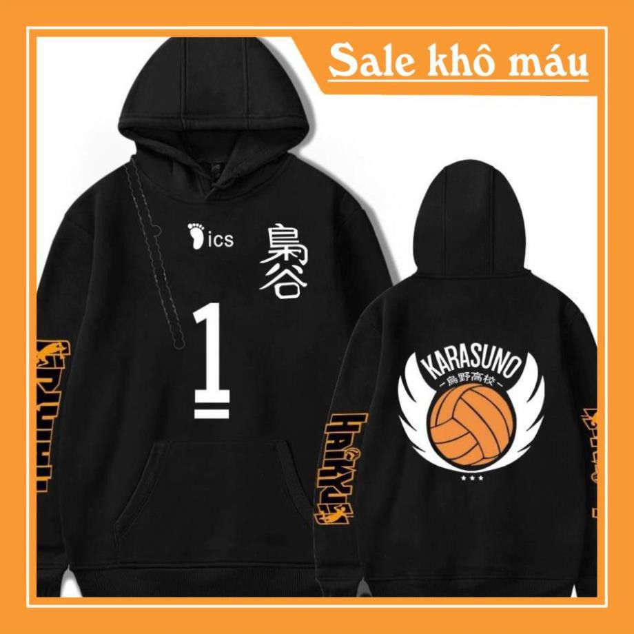 XẢ HÀNG Mẫu áo Hoodie Haikyu!! cực ngầu
