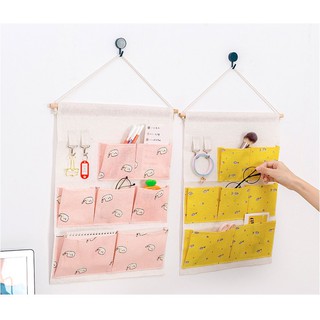 Giỏ treo tường, túi treo tường 7 ngăn đa năng tiện dụng