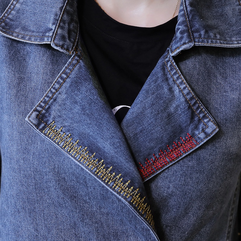 Áo Khoác Denim Dáng Rộng Phong Cách Hàn Quốc Thời Trang Mới 2022 Cho Nữ