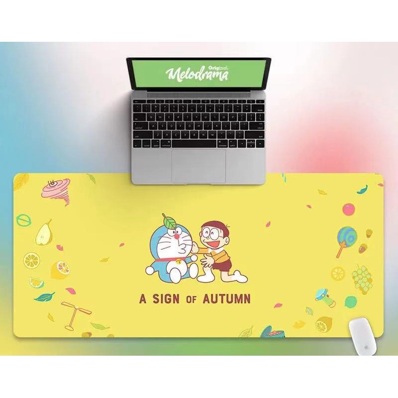 Tấm lót chuột cỡ lớn in hình Doraemon xinh xắn