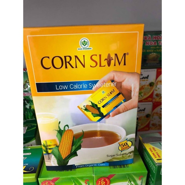 Đường bắp ăn kiêng Corn Slim - Hộp 50 gói