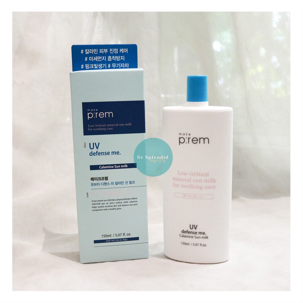 [MAKE P:REM] Kem Chống Nắng Da Nhạy Cảm UV Defense Me Low Irritant Sun Milk 150ml