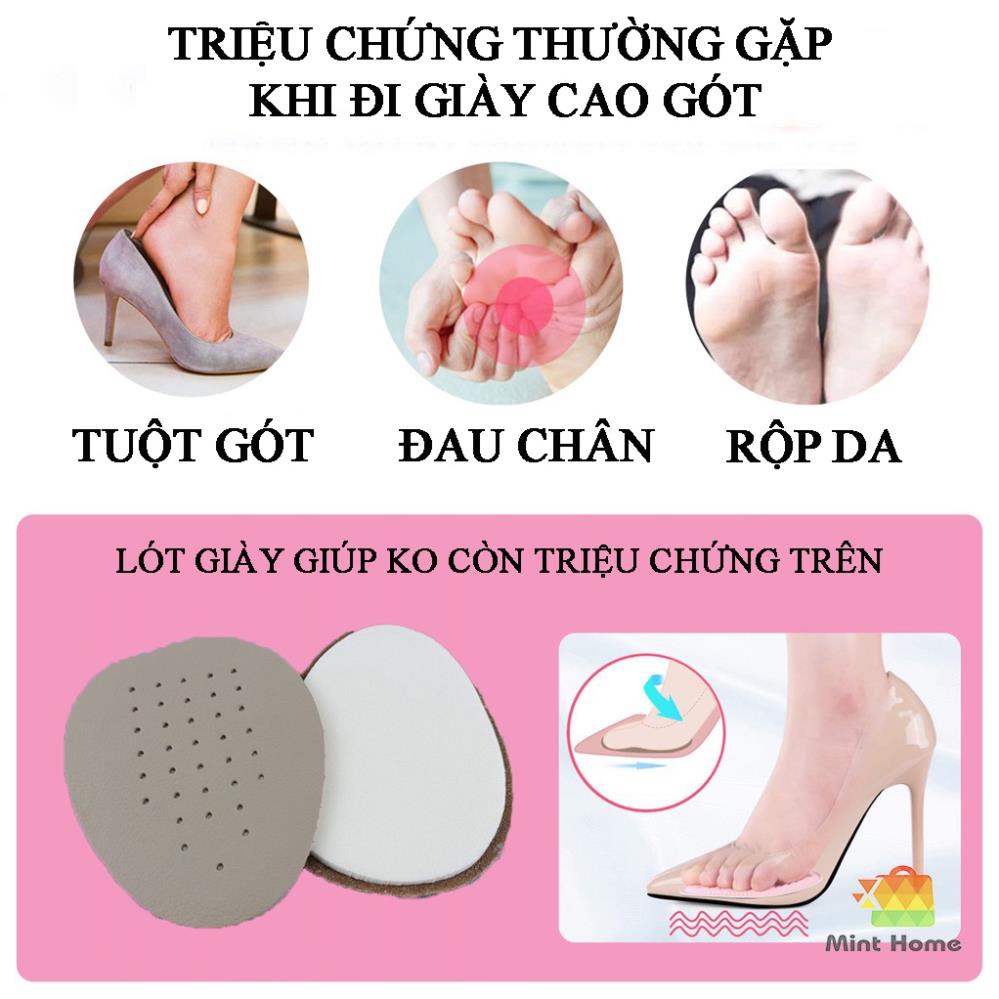 KAYFIA - 2 Miếng Lót Mũi Giày Đệm êm, thấm hút mồ hôi, chống trượt - đau ngón chân, giảm bị Rộng cho Giày Cao Gót Nữ