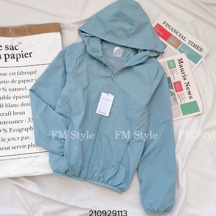 ÁO GIÓ 2 LỚP TÚI CUỘN NỮ chất đẹp , kèm mũ lớp ,lót lưới xịn xò