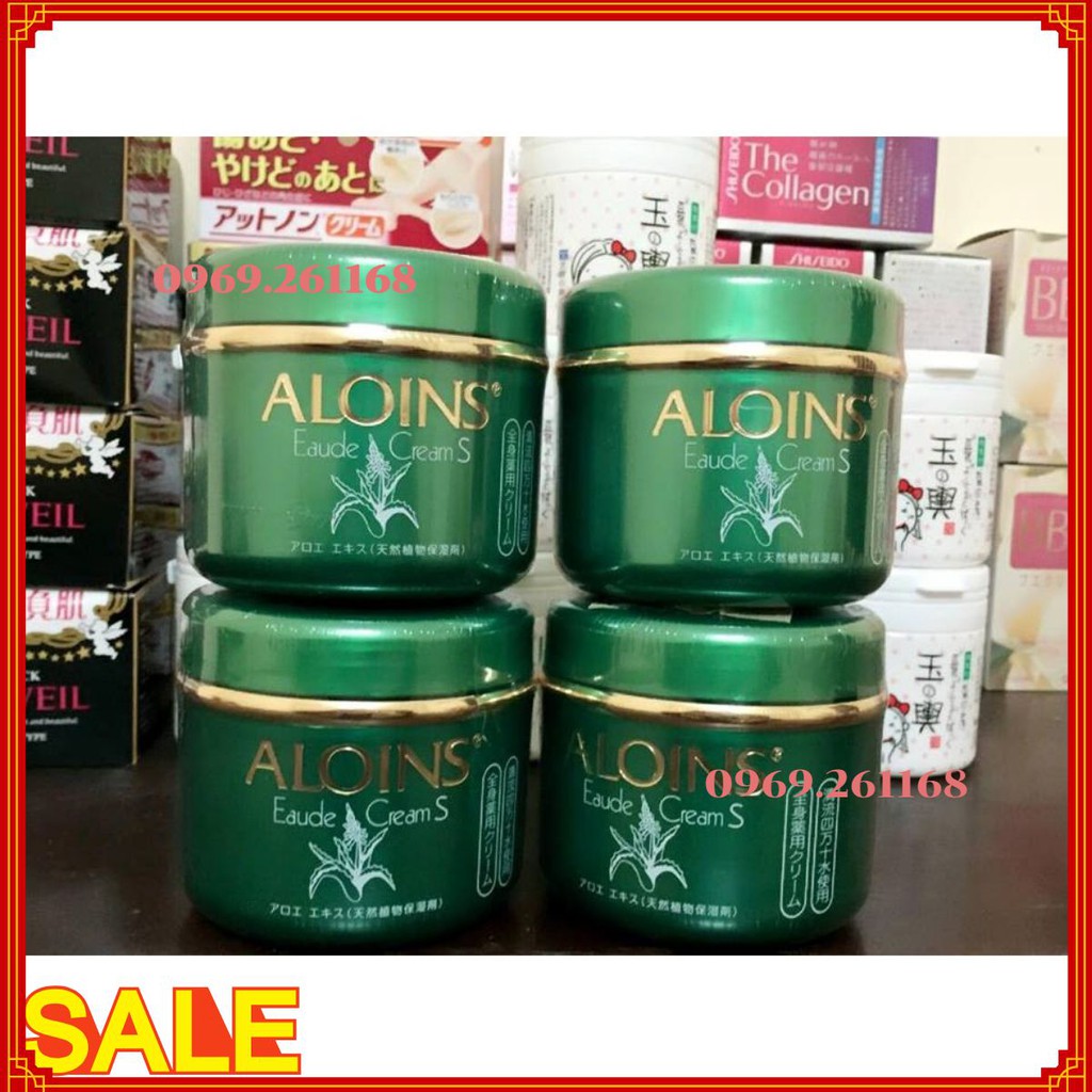 Kem lô hội Aloins Eaude Cream S 185g Nhật Bản (nắp xanh) - 100% Authentic