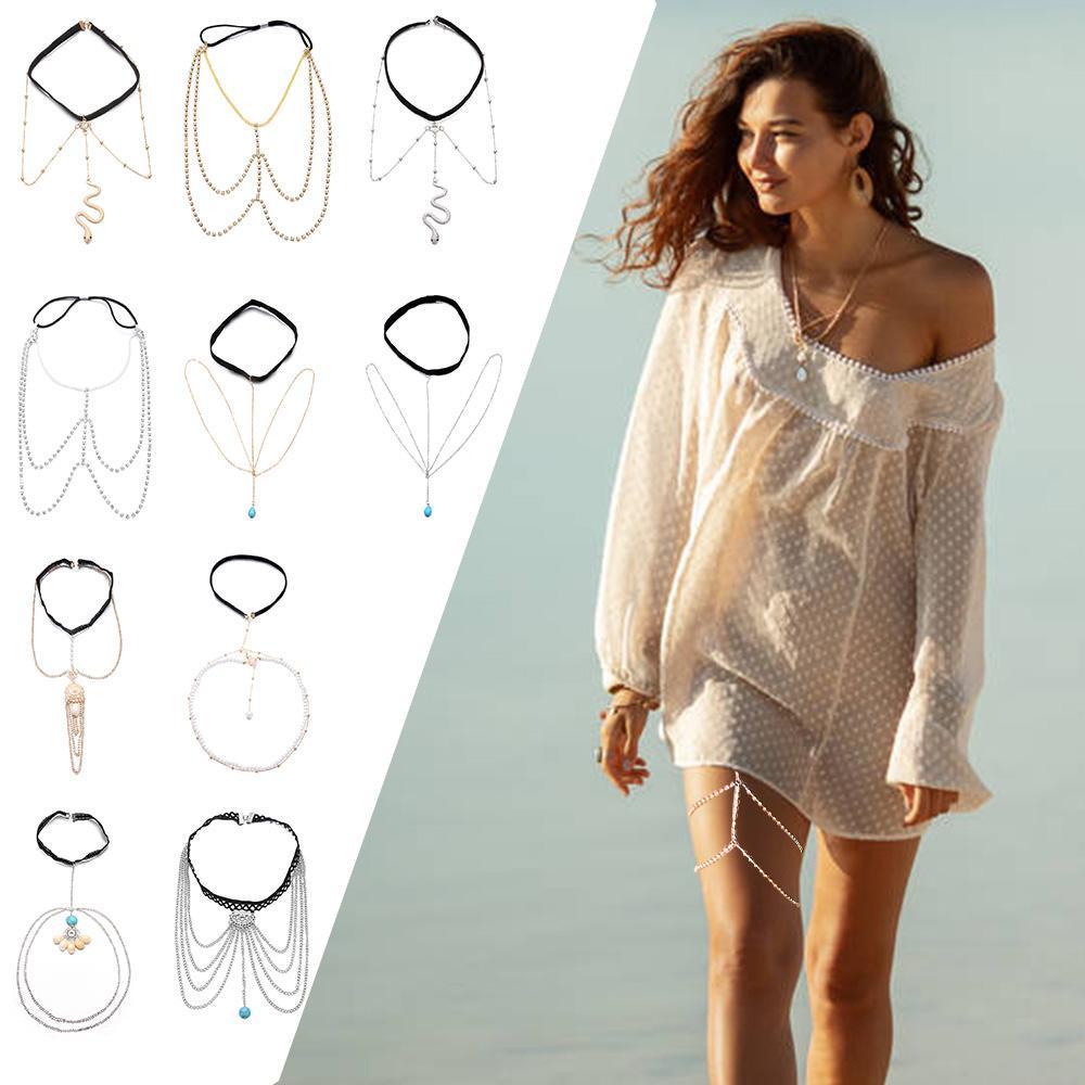 ORIENTLII Dây Xích Đeo Chân Nhiều Lớp Co Giãn Thời Trang Quyến Rũ Thích Hợp Làm Quà Tặng Valentine