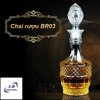 BR03-Bình Đựng Ngâm Sâm Thuỷ Tinh 750ml