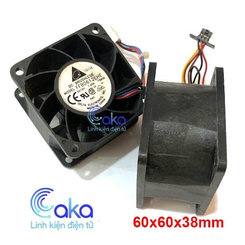 Quạt hỏa tiễn phản lực 12V 60x60x38mm tháo công suất cao, quạt tản nhiệt giá tốt