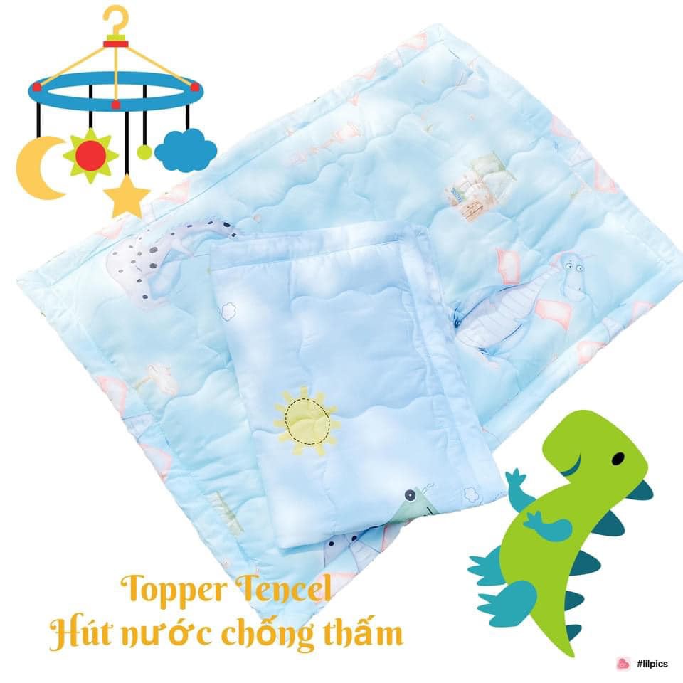 Thảm ngủ cho bé Tencel 100% mềm mịn an toàn 70x100cm