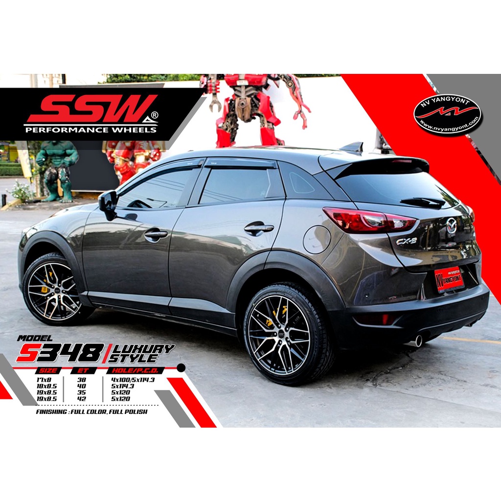 MÂM XE CIVIC/ CERATO/MAZDA3 R18 5X114,3 HÃNG SSW THÁI LAN
