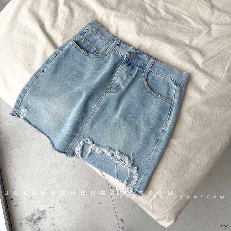 Chân váy denim rách 5752 | BigBuy360 - bigbuy360.vn