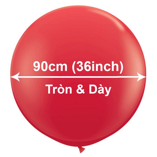 Bóng Bay Siêu To Khổng Lồ Size Đại Đường Kính 90cm (36 inch), Bong bóng Trang trí