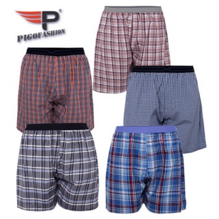 Quần đùi nam caro cotton thoáng mát pigofashion QDN02