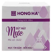 Mực bút máy Hồng Hà/ Mực bơm ( Tím, Xanh, Đen, Đỏ)