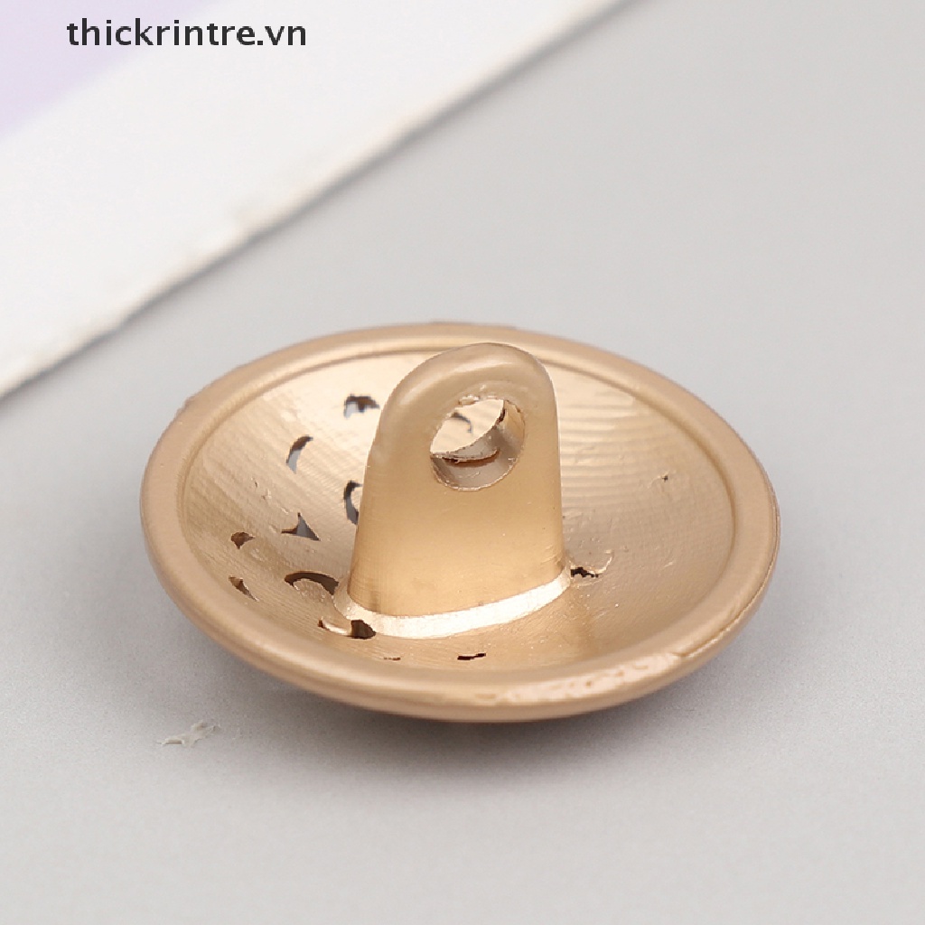 Bộ 10 Nút Áo Khoác / Áo Khoác / Đồ Thủ Công Bằng Kim Loại Đục Lỗ