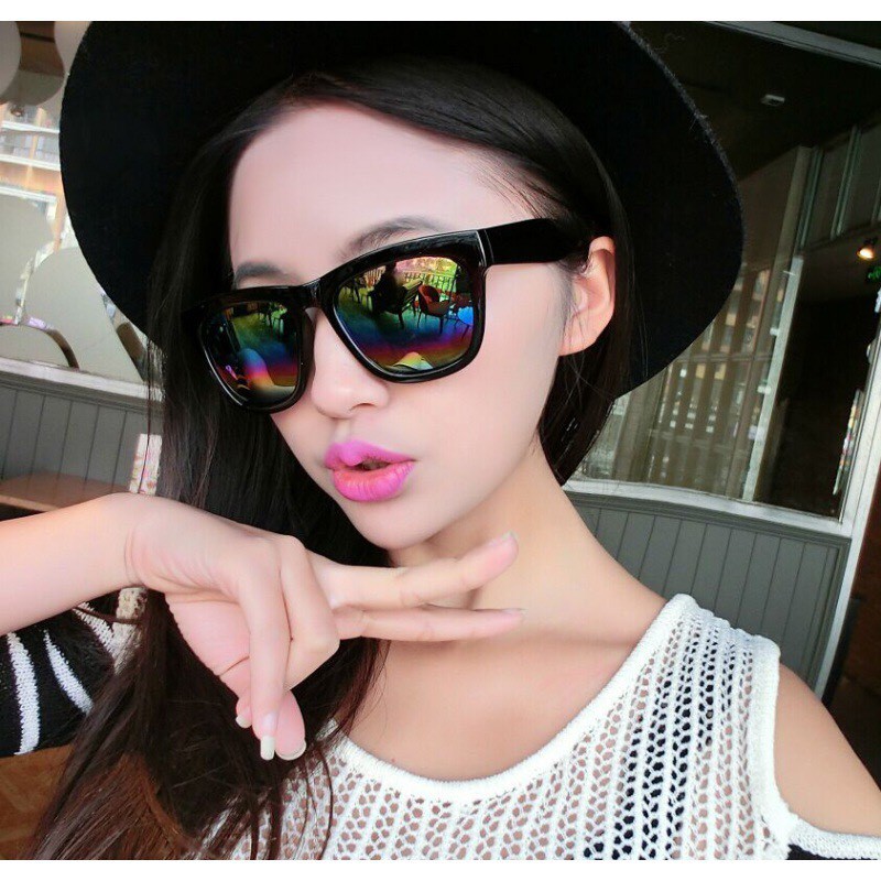 Kính mát kính râm thời trang Hàn Quốc gọng vuông