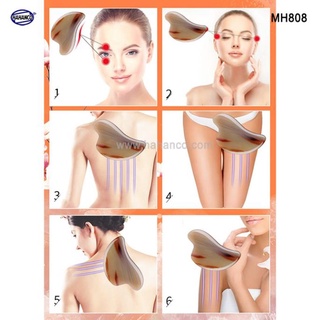 Dụng cụ sừng loại dày làm mịn da mặt và toàn thân - giúp lưu thông khí huyết - Làng Nghề Thường Tín- MH808