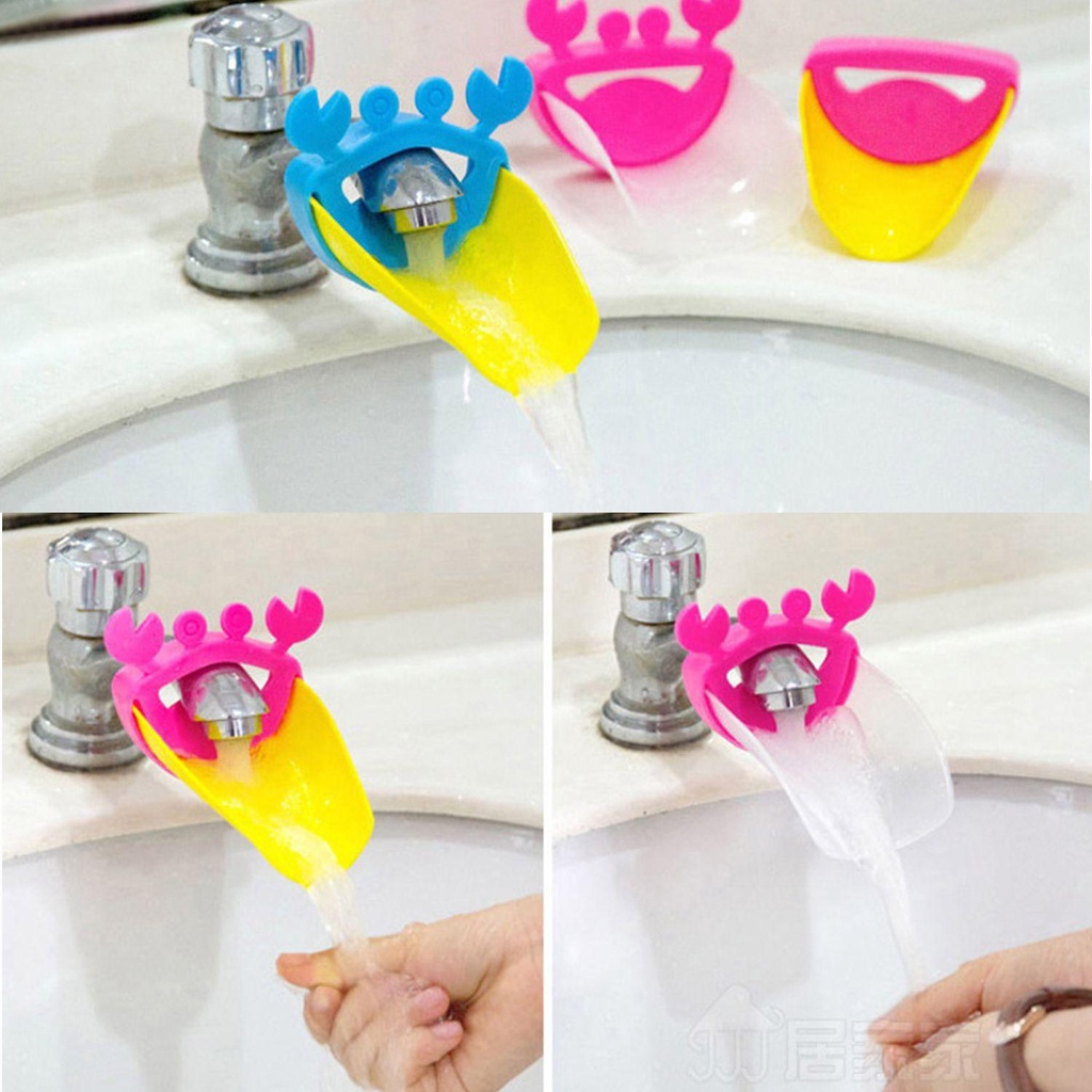 PISTA Dụng Cụ Nối Dài Vòi Nước Bồn Rửa Mặt Cho Bé