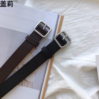 Thắt lưng da nam màu đen phong cách hàn quốc hot trend 2022