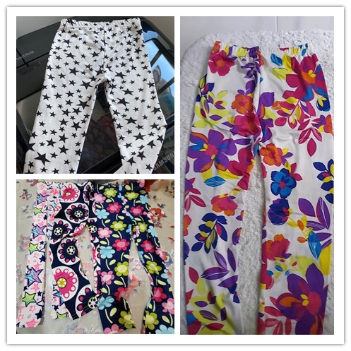 Quần legging cotton dài mềm mại in họa tiết tùy chọn cho bé gái 3-8 tuổi