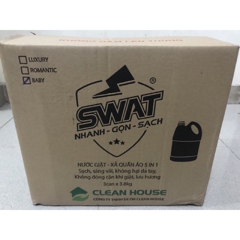 NƯỚC GIẶT SWAT 5 in 1- 3.8KG (Romantic-Luxury-Baby)