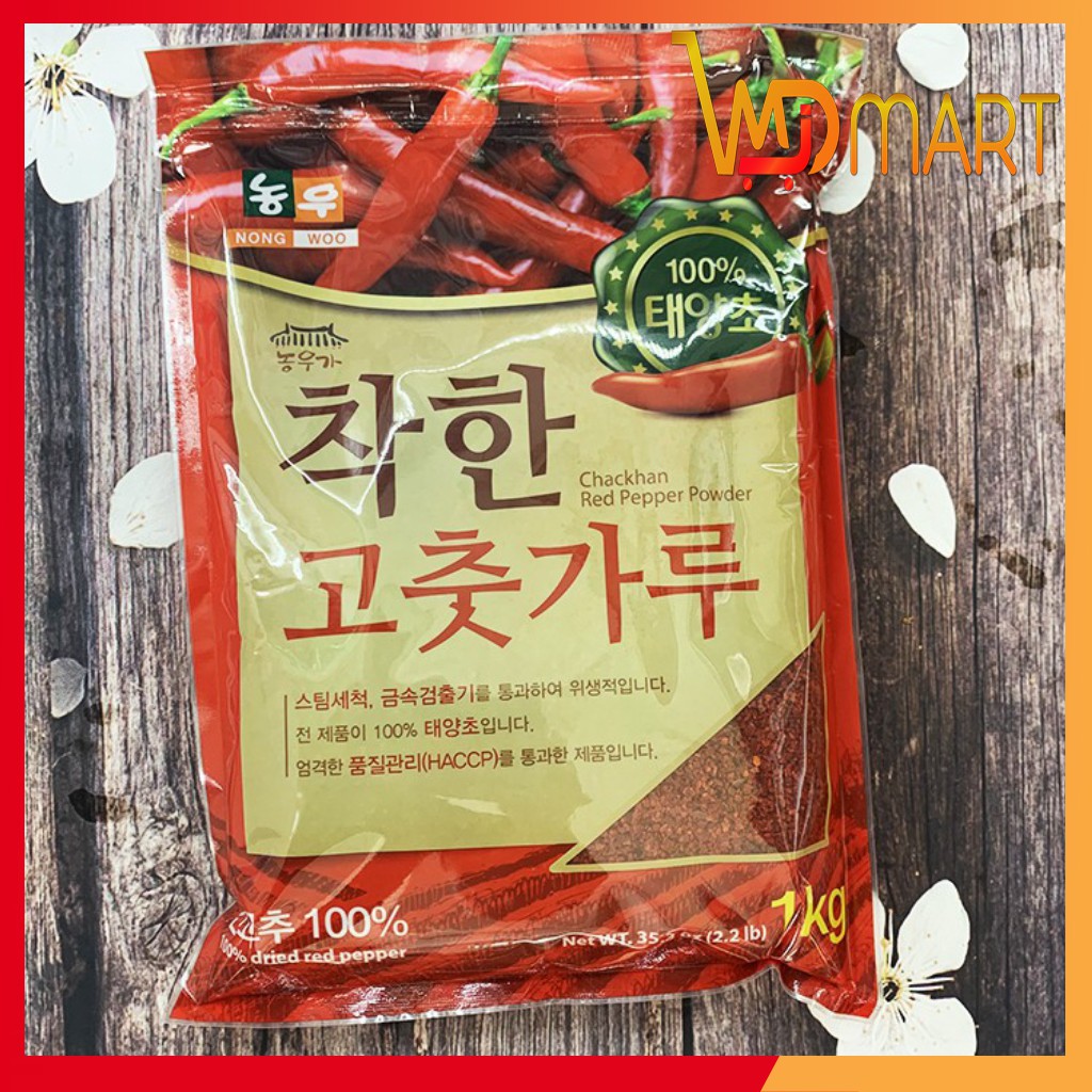 BỘT ỚT NONGWOO CHACKHAN HÀN QUỐC GÓI 1KG